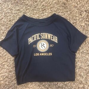 navy crop top